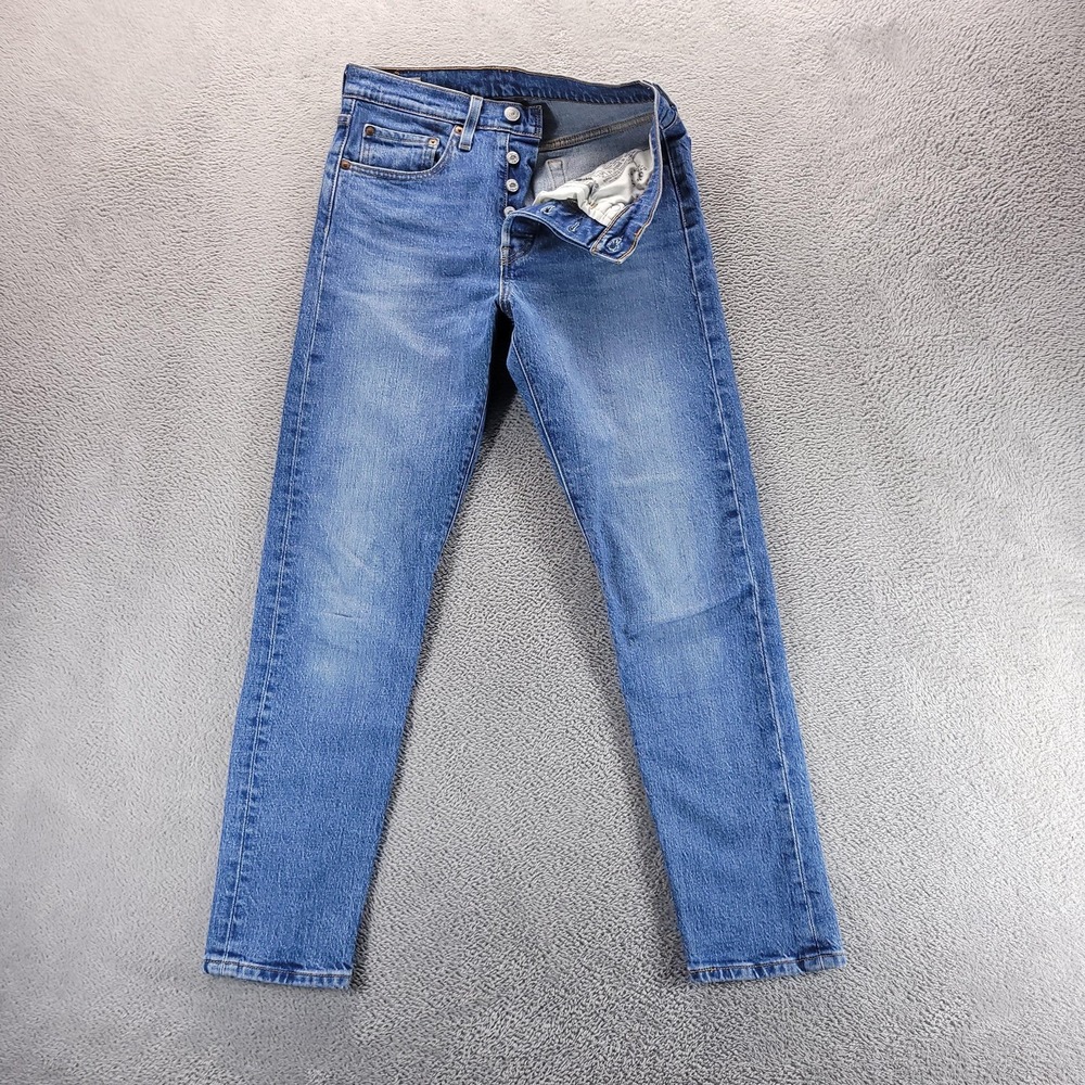 Levi's Jeans Womens 26 Blue 501 Skinny High Rise Button Fly Stretch 29502-0142